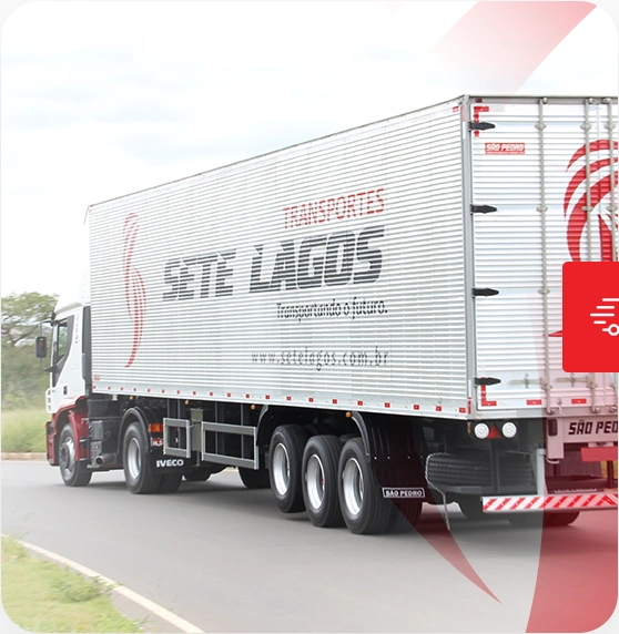 Caminhão da Sete Lagos Transportes